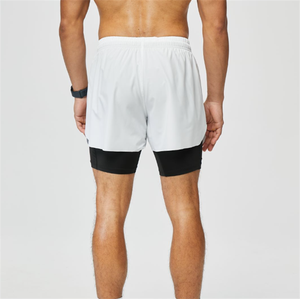 Shorts d'été décontractés vintage pour hommes, coupe classique, en nylon/coton, respirants, écologiques, séchage rapide, couleur unie, service OEM - Product Image 3