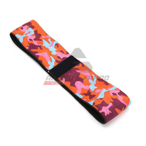 Bande de résistance colorée en tissu pour exercices de fitness et entraînement des hanches, résistance moyenne - Product Image 4