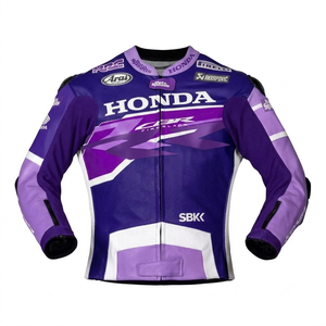 Veste de course Leon Haslam WSBK Zonda personnalisée en cuir de kangourou MotoCP homologuée CE, veste professionnelle pour homme/Chaqueta - Product Image 1