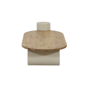 โต๊ะกาแฟทรงวงรี Vandana Nimbus Solace ทำจากไม้ลายคอนกรีตและไม้กระถิน - Product Image 6