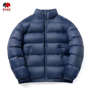 Ryan Pro Gear Custom Design <b>Men's</b> Waterproof Breathable Puffer Jacket Stand Collar Zipper Closure Nylon/Cotton - Product Image 3