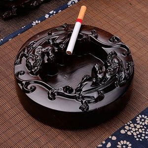 Cendrier en aluminium sans fumée, grand, carré, style rétro américain, fait main, coupe-vent, décoration d'intérieur haut de gamme, durable, résistant à la chaleur - Product Image 1