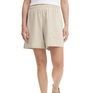 Shorts de Algodón para Mujer, con Cordón, Color Liso, Casuales de Verano, para Playa, Cintura Elástica, con Bolsillos, a la Moda - Product Image 1
