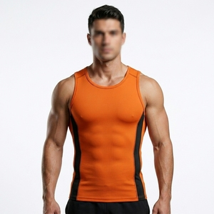 Custom Men Gym Sports Fitness Tank Top Quick Dry Vest Workout <b>Running</b> Sportswear Tops Round Neck <b>Running</b> <b>Singlet</b> Wholesale price - Product Image 6