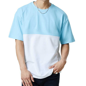 Soft Cotton Blend Round Neck Short Sleeve Fashion <b>Tee</b> for Gym Outdoor and Street Style Men <b>Plain</b> - Product Image 1