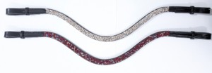 Sangle de tête en cristal de roche de haute qualité, profil mince et plat, fixation rapide à scratch pour bride - Product Image 2