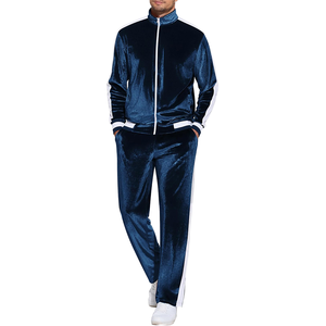Comfortable Printed Polyester Cotton Tracksuit Set Sportswear Training Outfit - Product Image 2