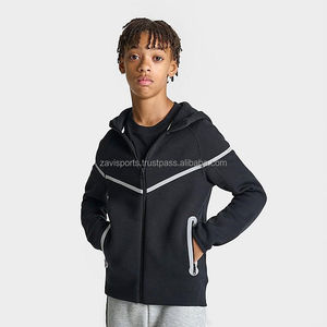 Nueva Llegada 2025 Sudadera con Capucha de Forro Polar para Niños de Alta Calidad, Bordado de Algodón, Sudadera con Capucha Infantil con Cierre Completo y Diseño Desgastado, Sudadera con Capucha con Cierre Completo y Logotipo Estampado - Product Image 1