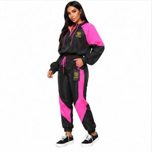Premium Quality <b>Women</b> <b>Windbreaker</b> Tracksuit Lightweight Athletic Set For Exercise Walking And Outdoor Comfort - Product Image 3