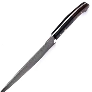 Wholesale PRESTIGE BLADES Customized High Quality Handmade Durable Extra <b>Sharp</b> Modern Brushed Finish Damascus Chef <b>Kitchen</b> <b>Knife</b> - Product Image 2