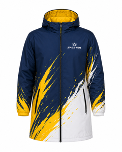SALSTAR Parka con Capucha para Hombre, Manga Larga, Impermeable, Deportiva, con Estampado, Poliéster, Cierre de Cremallera, Logotipos Personalizados, Suministro de Fábrica - Product Image 1