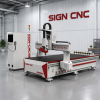Routeur CNC 3 axes Syntec à performance stable avec changement d'outil automatique, 4x8 pieds, moteur de pompe à vide, pour le travail du bois