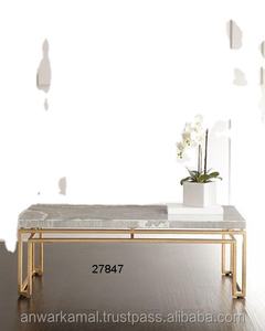 Indian Decorative Wholesale Iron & Marble <b>Coffee</b> <b>Table</b> - Product Image 1