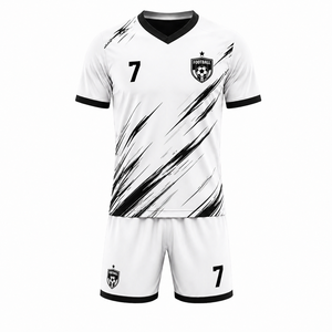 Colección de Uniformes de Fútbol Personalizados Premium, Conjunto de Camiseta y Pantalones Cortos de Fútbol Profesional con Impresión por Sublimación para Equipos y Clubes - Product Image 3