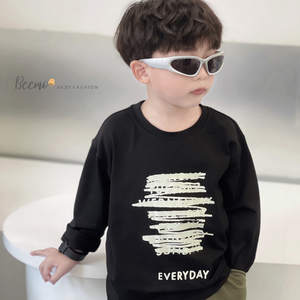 Vente en gros T-shirt décontracté à manches longues d'automne pour garçons Vente en gros Fourniture ODM pour le sport de tous les jours Tenue pour garçons - Product Image 2