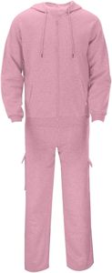Conjunto deportivo informal moderno y ajustado para hombre, chaqueta y pantalones, conjunto deportivo personalizado para entrenamiento de equipos deportivos, con cremallera completa. - Product Image 3