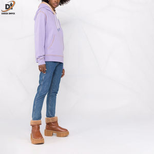 Venta Directa de Fábrica, Sudaderas con Capucha para Mujer de Tallas Grandes, Tendencia Actual, Algodón Lavado con Ácido, Estampado Personalizado, Sudaderas con Capucha de la Mejor Calidad - Product Image 2