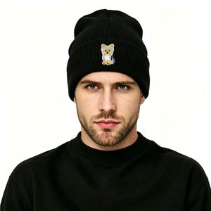 Custom Graphic Knit Beanie Personalized Printed Hat Soft Acrylic <b>Winter</b> <b>Cap</b> With Logo Streetwear Fashion Headwear Wholesale - Product Image 2