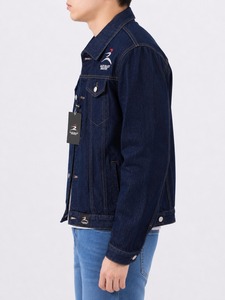 Blouson Bomber en Denim Imperméable Réversible pour Homme – Style Décontracté avec Col Rabattable, Idéal pour la Moto et l'Hiver - Product Image 5