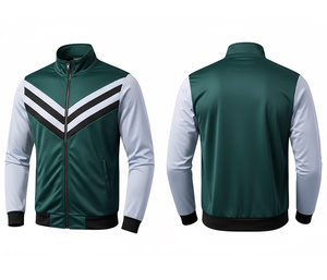 Chaqueta Deportiva Personalizada para Hombre con Cierre Completo, Ropa para Correr y Hacer Ejercicio, Cálida, Transpirable y de Secado Rápido |   Tallas Hombre Mujer Juvenil - Product Image 3