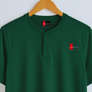 Camiseta Henley para Hombre, 100% Algodón, 180 GSM, Logotipo Personalizado, Cuello con Botones, Ropa Casual, Camiseta Premium - Product Image 5