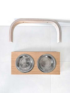 Bols de nourriture pour chiens et chats en bois, durables, style original, logo personnalisé pour la nourriture humide/sèche et les friandises pour petits animaux - Product Image 3