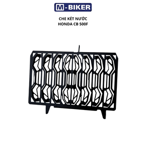 Accessoires pour moto tout-terrain CB500F - Cache-radiateur M-Biker en acier inoxydable de 2 mm d'épaisseur, peint électrostatiquement (inférieur), étanche - Product Image 1