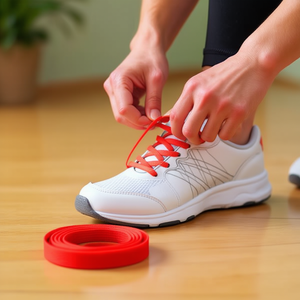 Laccio per scarpe Ilan 90 cm rosso piatto per sneakers e scarpe sportive - Product Image 2