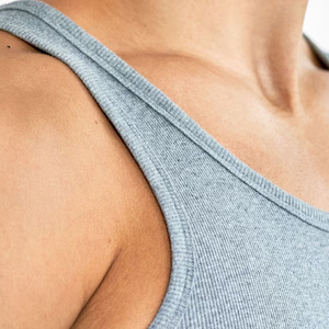 Débardeurs sans couture en coton mélangé spandex tricoté de haute qualité pour hommes Fournisseur de vêtements personnalisé OEM à bas quantité minimale de commande de BD - Product Image 5