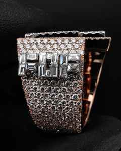 Anillo de Campeonato Personalizado en Oro con Diamantes Incrustados, Joyería Hip Hop con Iniciales para Hombre, para Bodas - Product Image 2