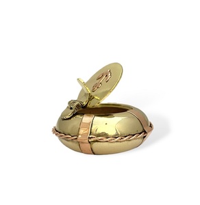 Cenicero de 2.5 Pulgadas con Anillo de Cobre, Elegante Porta Cenizas Redondo de Metal para Decoración de Mesa en Hogar u Oficina y Accesorio de Uso Diario - Product Image 3
