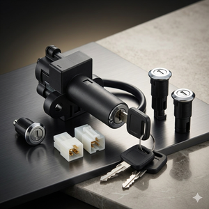 Interruptor de encendido para motocicleta Hero CD Dawn, juego de cerradura con llave, repuesto OEM. - Product Image 1