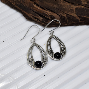 Boucles d'oreilles pendantes en argent sterling 925, motif goutte d'eau, faites à la main, avec pierres précieuses, bijoux de luxe pour femmes, à porter au quotidien - Product Image 6
