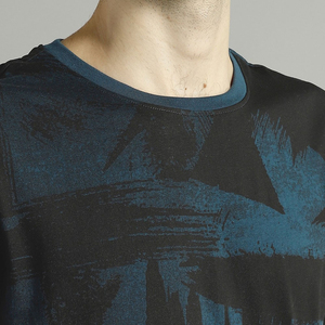 T-shirts vintage pour hommes de haute qualité en gros, 100 % coton/polyester, tissu tricoté respirant, écologique, 180 g, personnalisable - Product Image 6