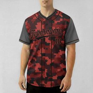Custom Classic American Printed Baseball Jerseys 100% <b>Polyester</b> High Quality Quick Dry Blank Custom Brand Name OEM Wholesale - Product Image 2