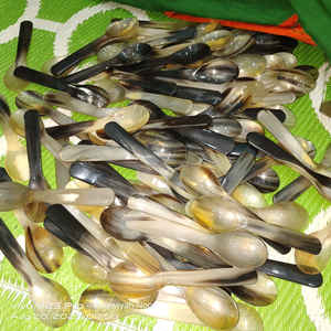 Nouvelle conception 100% meilleure qualité corne de boeuf petite cuillère - Product Image 2