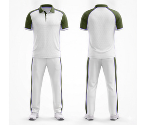 OEM ODM Full Sublimation <b>Cricket</b> Clothing Full Sublimation Printing | Men Women Youth <b>Cricket</b> Wears Polo Shirt and Trouser - Product Image 6