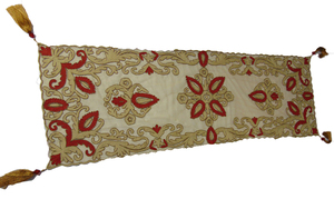 Handcrafted Embroidered Floral Net Organza Fabric Square Customizable <b>Table</b> <b>Runner</b> Bohemian Home Decor <b>Dining</b> <b>Table</b> Rustic - Product Image 3