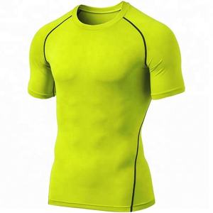 Camiseta Deportiva de Manga Corta de Poliéster/Spandex de Secado Rápido Súper Suave Personalizada Suministrada por el Fabricante para Hombre Talla Adulto Personalizada - Product Image 3