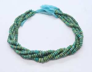 Perles rondes lisses en turquoise d'Arizona AAA, 5-6 mm, perles de pierre précieuse turquoise, 14 pouces, perles rondes turquoise simples pour bijoux - Product Image 1