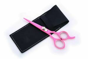 Ciseaux de coiffure professionnels Morje, lame en acier inoxydable, pointe fine, longueur moyenne, manche en acier inoxydable, droit - Product Image 2