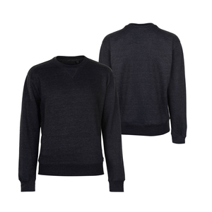 Sweat-shirt en molleton tricoté à col rond pour homme, coupe classique, couleur unie, vêtement décontracté d'hiver, 300g - Product Image 1