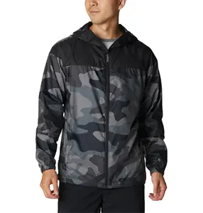 Wholesale Men's Blank Camo Design Soft Shell Jackets Running Wind Breaker Jacket Outdoor Men Jacket low cost la cost