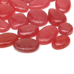 Natural <b>Pink</b> Rhodochrosite Loose Gemstone Cabochon Pear Round Cut Jewelry Making Rings Pendant Wholesale Radha Arts - Product Image 2