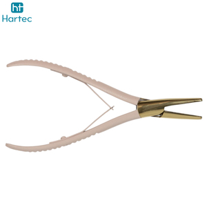 Meilleure Vente : Pince à Extensions Capillaires en Acier Inoxydable à Double Ressort, Outil Professionnel pour l'Installation et le Retrait de Micro-Anneaux - Product Image 3