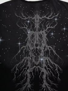 T-shirt Homme Oversize Personnalisé 100% Coton Délavé à l'Acide avec Strass Brillants en Tissu Tricoté à Séchage Rapide – Grande Vente - Product Image 4