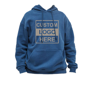 Sweat-shirt à capuche pour homme avec logo personnalisé, en coton French Terry, coupe classique, décontracté, pour l'automne, avec impression sur le devant - Product Image 6