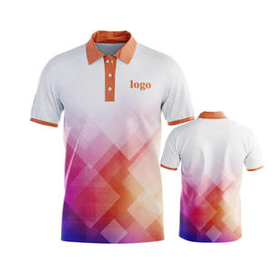 Camisas Polo para Hombre, Nueva Colección 2025, al por Mayor, con Bolsillo Personalizado, Estampado Digital con Patrón, Tela Jersey, Manga Corta, para Golf - Product Image 4