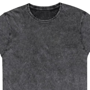 Camiseta de Algodón Slim Fit Color Carbón con Efecto Desgastado, Estilo Urbano, Personalizable con Logotipo, Impresión OEM, Alta Calidad, Moda - Product Image 3