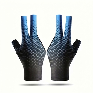 Guantes Profesionales de Billar con Dedos Descubiertos, Transpirables, de Tres Dedos, para Snooker, Mano Derecha, Tipo Mariposa, Unisex - Product Image 1